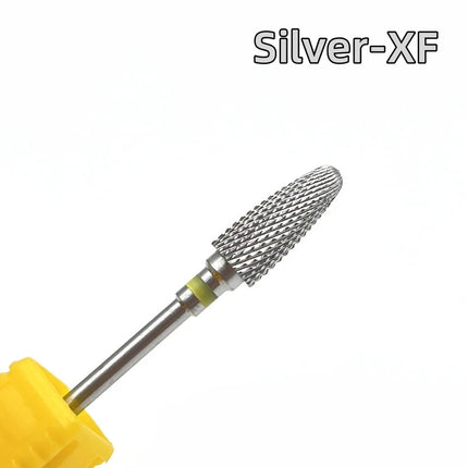 1Pc Bullet Carbide Nail Drill Bits Professional 3/32"Tungsten Flame Nail Bit Manicure Acrylic Gel Remover Nail Accessories Tools