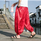 Vendite calde Pantaloni Da Uomo 2024 Nuovo Drago di Seta del Ghiaccio Fiore Scuro Bloomers Moda Allentata Gamba Larga Casual di Alta Qualità Pantaloni Maschili di Marca