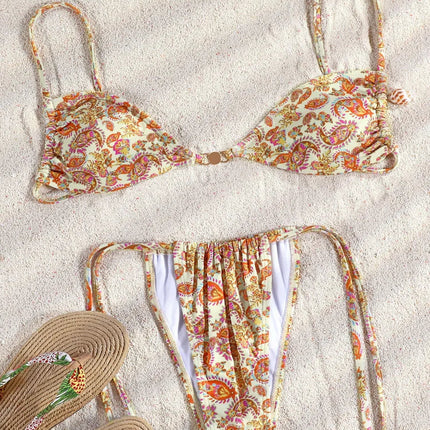 ZRTAK Costume a due pezzi Bikini 2025 Costume da bagno donna Push Up Costume da bagno Bikini sexy Set Costumi da bagno Stampa Beachwear Biquinis solidi platinumshop