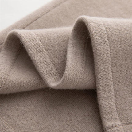 Women Pure Cashmere Long Skirts Autumn Winter Straight Ankle Length Thick Skirts 100% Cashmere Knit Drawstring and Split Skirts PlatiNum