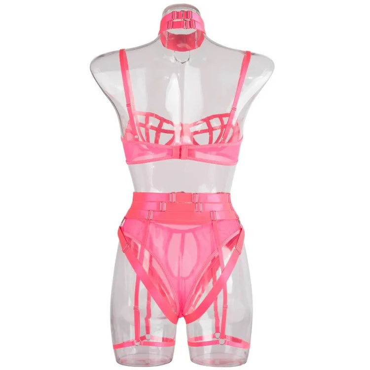 Toucheart Erotic Underwear Hollow Out Girl Complex Gathertogether Chest Support Straps Sexy Seductive Coquette Private Split Kit