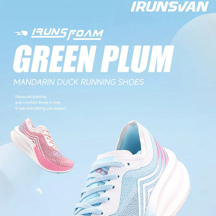 IRUNSVAN Christmas Limited Edition FullLength Carbon Plate Running Shoes TwoToneUnisex Ultrallightweight  Comfortable 24025 PlatiNum