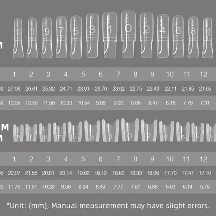 Original YOKEFELLOW Sandwich Dual Nail Form Short Stiletto Nail Extension Form 240pcs Top Form Bottom Form For Quick Nail Extensions IM222