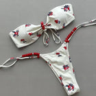 Micro Bikini 2026 Costume da Bagno Donna Nuova Stampa Bikini Halter Set Brasiliano Biquini Femminile Perizoma Abbigliamento da Spiaggia per Feste