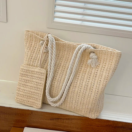 Designer Women's Bags Fashion Large Capacity Straw Tote Bag Summer Beach Bag Casual Big Bali Bag