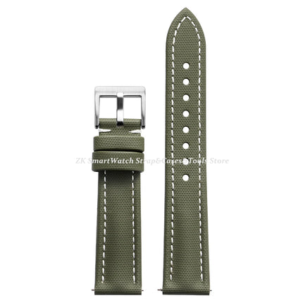 Cinturino per orologio in tela di nylon 18/19/20/21/22mm per Omega per Blancpain Sailcloth cinturino impermeabile cinturino da polso in pelle a sgancio rapido