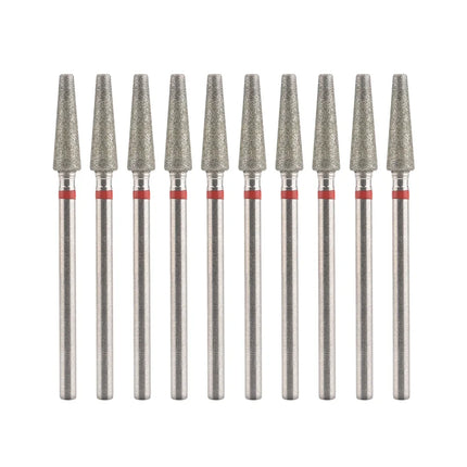 10Pcs Diamond Milling Cutter For Manicure Electric Nail Drill Bits Accessory Pedicure Machine Nail File Gel Remover Tool