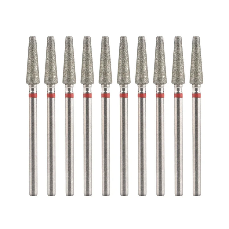 10Pcs Diamond Milling Cutter For Manicure Electric Nail Drill Bits Accessory Pedicure Machine Nail File Gel Remover Tool