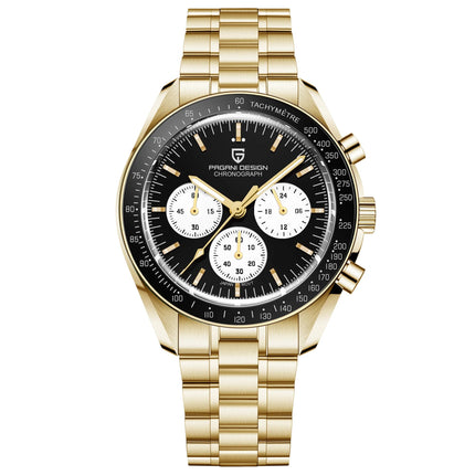 Nuovo Orologio da Uomo PAGANI DESIGN Golden Moon 2026, Orologio al Quarzo di Lusso, Cronografo Sportivo, Vetro Zaffiro AR, Impermeabile, Regalo platinumshop