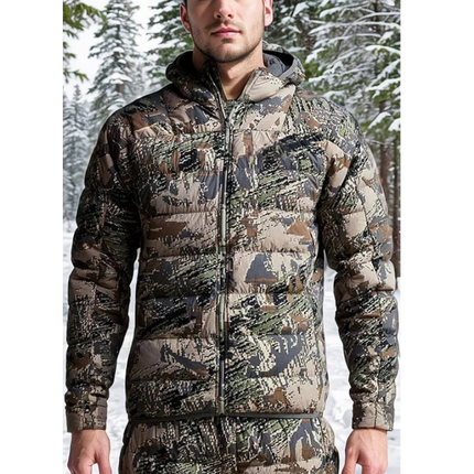 Men's Kelvin Light Down Jacket Winter Camouflage Fishing Hunting Suit