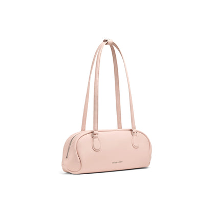 CHARLES&KEITH PU Baguette Bag Shoulder Bag Medium Women's Light Pink/Multi Composite Color CK2-30782751