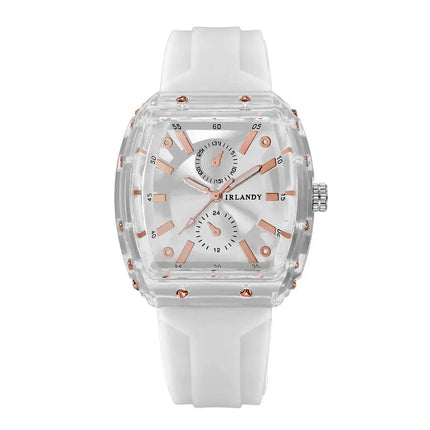 Orologi da donna alla moda Orologi da polso al quarzo da donna con cinturino in silicone casual per ragazze Orologio Reloj Mujer (senza scatola) platinumshop