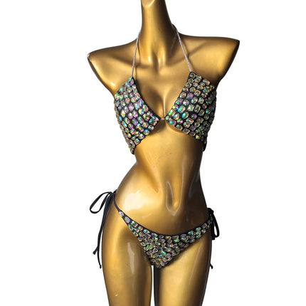 2026 the newest Venus Vacation diamond bikini crystal bar bikini rhinestone fashion bar bikini swimwear full crystal bikini