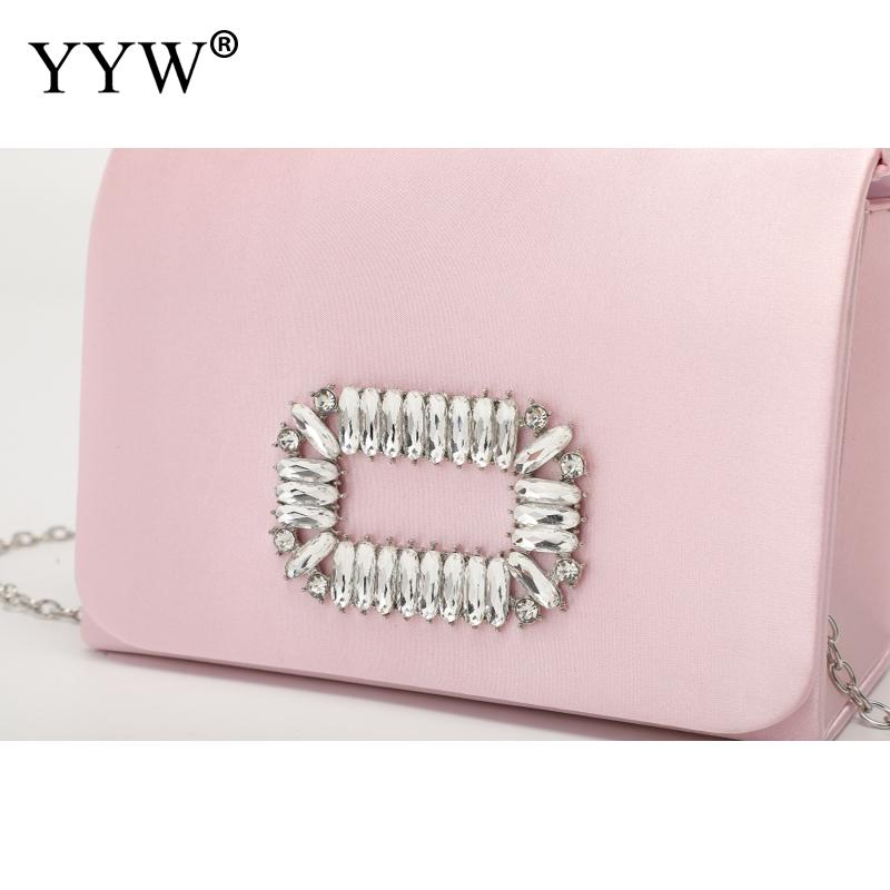 2023 nuove mini borse rosa per le donne pochette da sera per banchetti con catena borse casual in modalità piccola festa elegante Bgas in pelle PU