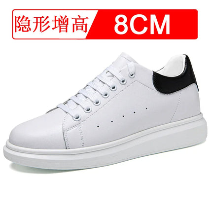 New Men women sneakers height increasing shoes invisible 6 8 10cm heighten sports shoes man taller lift white elevator shoes