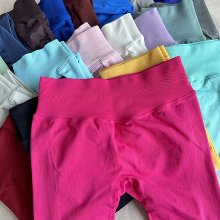 Seamless Sporty Leggings High Elastic Yoga Leggings Fitness Pants Butt Lifting Tights Tummy Control Squat Proof Workout Tights PlatiNum