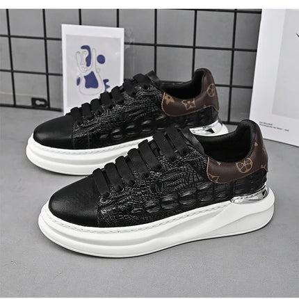 Leather Shoes Men's Skateboard Cricket for Men Sports Running Sneakers Male Luxury Designer Flats Platform