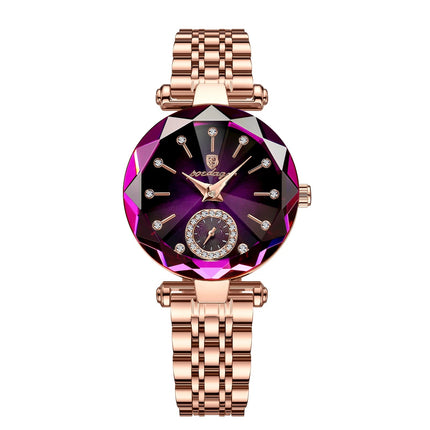 POEDAGAR Orologi al quarzo da donna eleganti di lusso Orologio impermeabile in acciaio inossidabile per donna Orologio da polso da donna alla moda casual reloj platinumshop