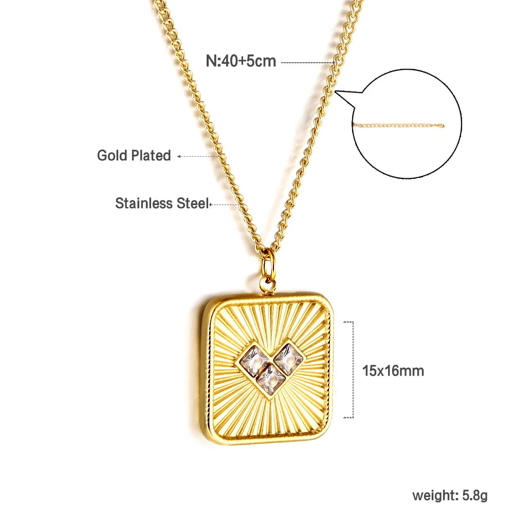 LUXUKISSKIDS Hamam Chunky collana Luxury Trendy Eyes ciondolo ciondoli a mano di sales collari con strass a cuore estetica y2k Choker