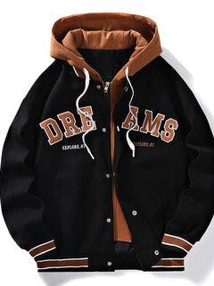 High Quality Baseball Uniform Jacket New Men's Autumn New Trendy Brand All-match Student Hooded Jacket Plus Size Coats Male 8XL