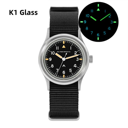 Militado ML14 36mm Orologio VH31 Sweep Secondo Movimento al quarzo Orologio Cristallo di zaffiro Super luminoso BGW9 C3 100m Orologi impermeabili platinumshop