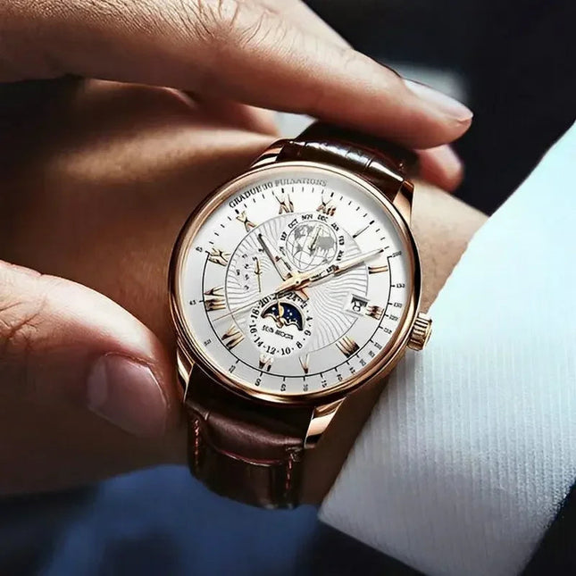 2024 Orologio da uomo alla moda Orologio da polso da uomo sportivo di lusso alla moda Orologio da uomo al quarzo con data in pelle luminosa impermeabile Orologio da uomo platinumshop