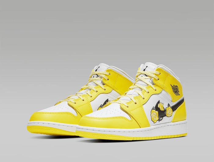 Nike Authentic AIR JORDAN 1 MID SE (GS) Scarpe da ginnastica casual per bambini da donna AV5174-700 platinumshop