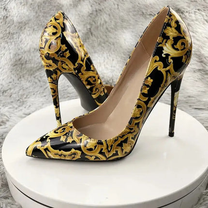 NoEnName_Null Nero Graffiti Colorato Décolleté da donna Donne sexy Tacchi alti Festa di nozze Scarpe da donna Tacchi a spillo Accetta personalizzato platinumshop