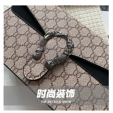 Fashion Popular Women's Bag Trend Brand Retro Chain Shoulder Bag High Quality Ladies Crossbody Bag Designer Luxury Handbag PlatiNum