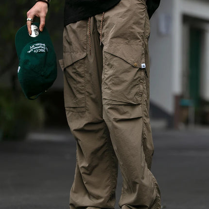 Spring Summer Korean Outdoor Functional Waterproof Cargo Pants For Men Clothing Harajuku Joggers Casual Breathable Pants Male
