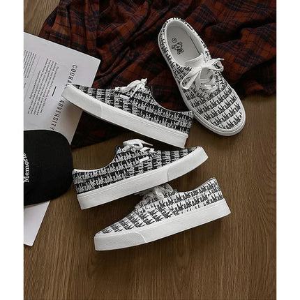 Designer Canvas Casual shoes for men  Flats Vulcanized Shoes Original printed sneakers male Skateboard street shoes men Tennis