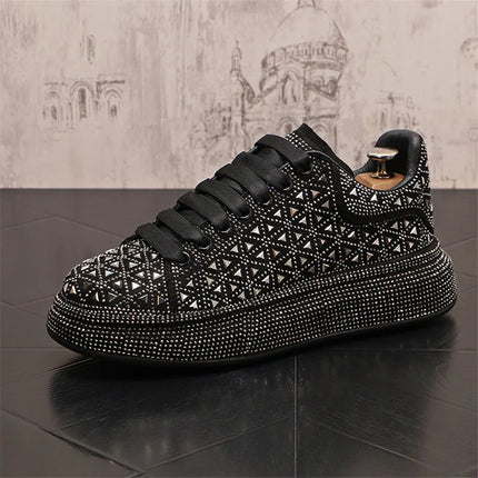 Luxury Royal Style Mens Wedding Dress Shoes Spring Handmade Embroidery Pattern Exotic Designer Loafers Fashion Casual sneaker