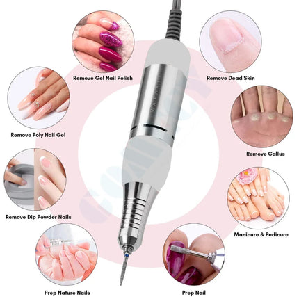 Nail Drill Machine Pullyon ProSpray FP Electric Adjustable Spray Foot Pedal Control for Manicure Pedicure Salon Nail Art Equipment