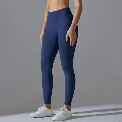 Fitness Sports Leggings Women's High Waist Seamless Yoga Legging Scrunch Butt Breathable Push Up Sports Pants Women Gym Tights PlatiNum