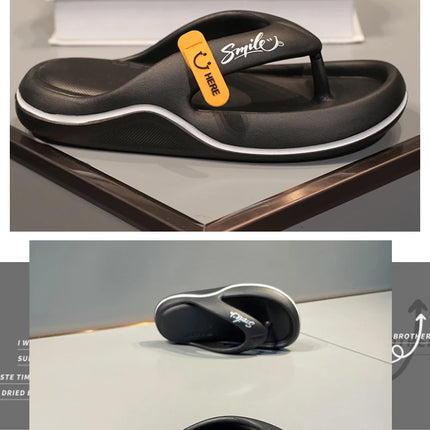 New Men's Women's Slippers Flip Flops Indoor Outdoor Beach Sandals Super Soft Bottom Slides Non-Slip Thick Sole Men's Slippers