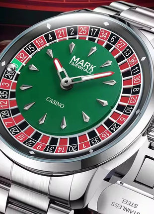 Mark Fairwhale 5031 Nuovo orologio al quarzo da uomo di marca superiore quadrante digitale rotante intrattenimento freddo orologio da notte impermeabile reloj platinumshop