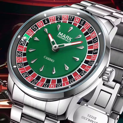 Mark Fairwhale 5031 Nuovo orologio al quarzo da uomo di marca superiore quadrante digitale rotante intrattenimento freddo orologio da notte impermeabile reloj platinumshop