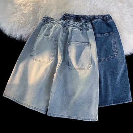 2025 Nuovi pantaloncini estivi Jeans da uomo Pantaloni in denim Stretch Blu scuro Fashion Design Jeans da uomo Slim Dritto Jeans corti maschili Hombre