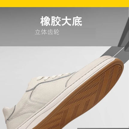 2026 New Men's Leather Shoes Casual Spring Autumn Fashionable Genuine Cowhide Slip-On Breathable Comfortable Anti-Slip Shoes