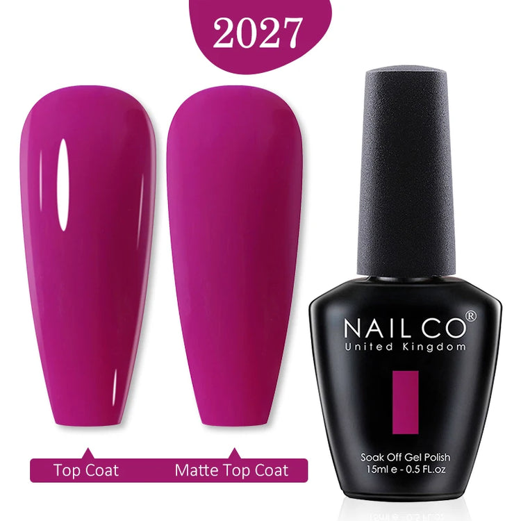 NAILCO 15ml Green Blue Series UV Nail Gel Polish Blue Colors UV&LED Gel Varnish Red Soak Off Semi Permanent LED Nail Gel Varnish