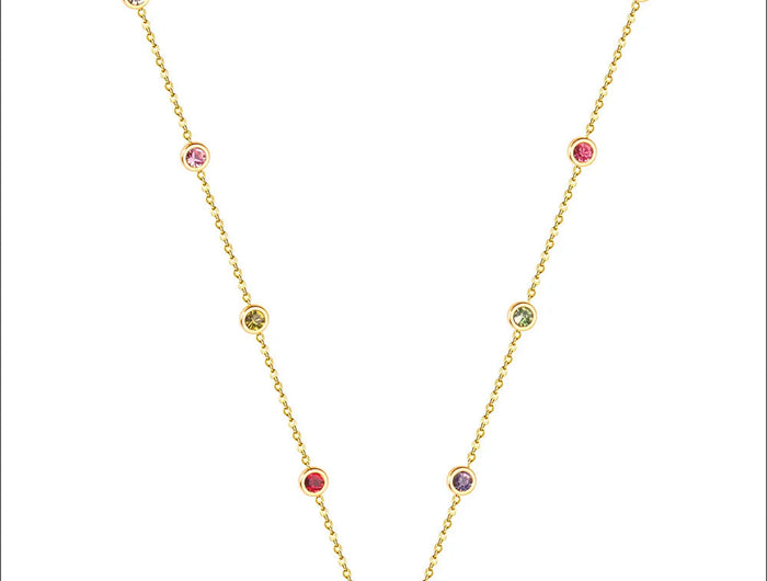 LUXUSTEEL Neckalce For Women No Fade Colorful Crystal Pendant  Lady Girls Accessories 2022 Hot Sale Long Chains Necklaces PlatiNum