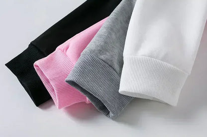 Disney Women's Stitch & Jack Skellington Fleece Hoodies Cotton Hoody Sweatshirt Pullover Autumn Winter Oversize Long Sleeves