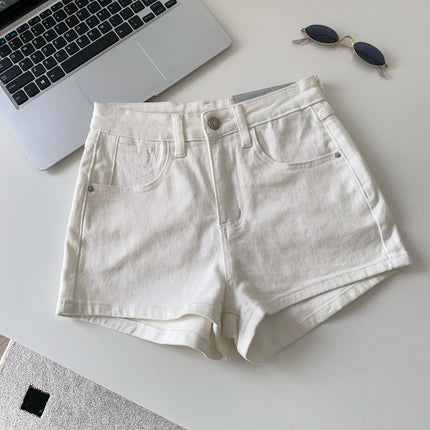 SINGREINY Women's Gradient Denim Shorts, High Quality, Aesthetic, Casual, Comfortable, American Retro Style, Basic, Beach