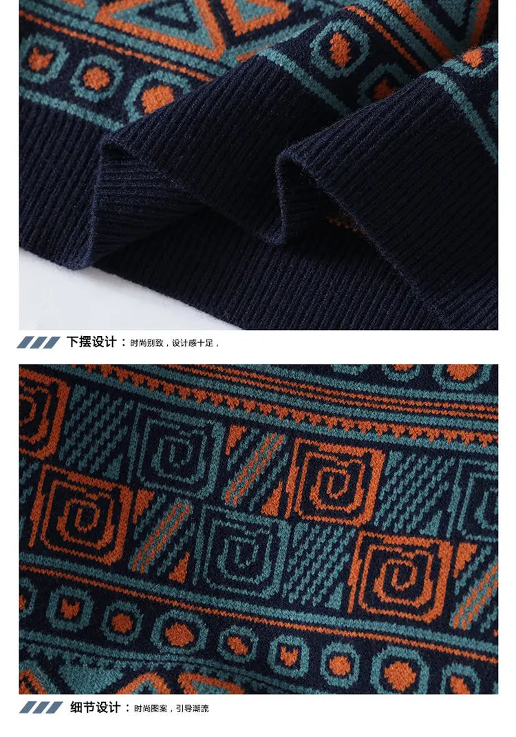Men's fashion pullovers 2026 men winter korean style Sweaters mens warm sweater O-neck men sweaters autumn  men full size M-3XL