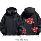 Naruto Shippuden Akatsuki Organization Cartoon Jacket 2D Student Couple Hooded Coat Jacket Top Anime Peripheral Wholesale