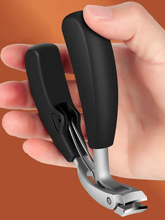 Heavy‑Duty Nail Clippers with Wide Jaw Opening, Inclined Arc Blade Nail Cutter for Thick Hard Fingernails & Toenails, Household Manicure Pedicure Tool