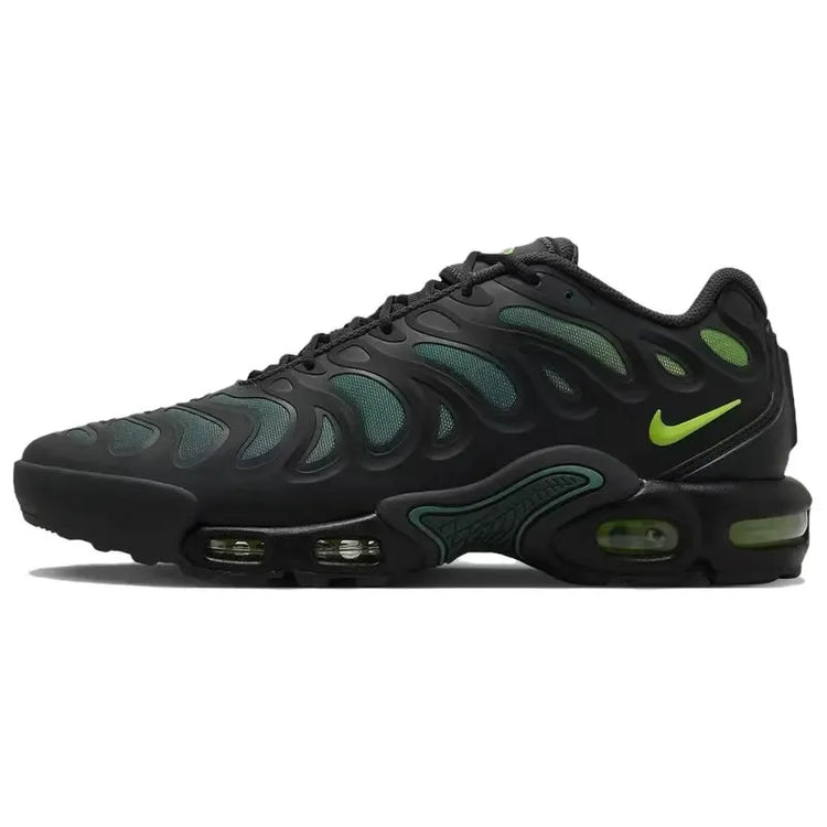 Nike Air Max Plus TN Drift Black Green Strike Men Women Tuned Air Cushioning Support Retro Running Shoes FD4290-006