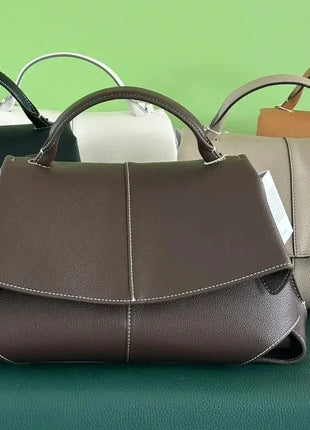 Elegante Borsa in Pelle di Lusso con Pieghe a Fisarmonica per Donne, Stile Commuter di Alta Gamma, Interno Spazioso, Borsa Alla Moda per Uso Quotidiano