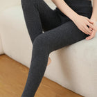 2025 Autumn&Winter Women Knitted Cashmere Wool Pants  Warm Receiving abdomen High elasticity High-quality Basic Slimming legging PlatiNum