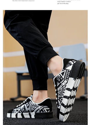 Nuove Scarpe Estive alla Moda per Uomo, Sneakers Sportive Antiscivolo da Passeggio, Scarpe Casual in Tela con Motivi, Zapatos Maschili